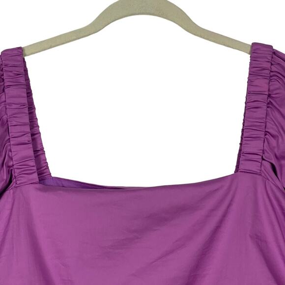 Veronica Beard Kayla Top Vivid Orchid Size 14 NEW - Picture 3 of 9